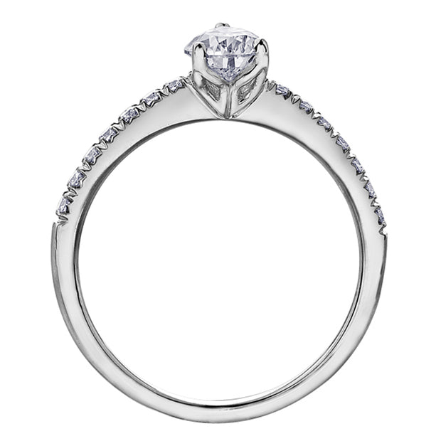 Canadian Pear Shaped Diamond Ring