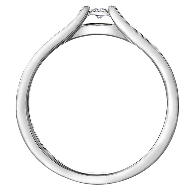Illusion Diamond Ring with Diamond Accents