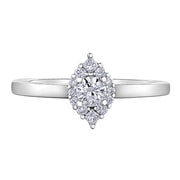 Canadian Cluster Style Marquise Diamond Ring