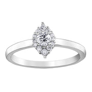 Canadian Cluster Style Marquise Diamond Ring