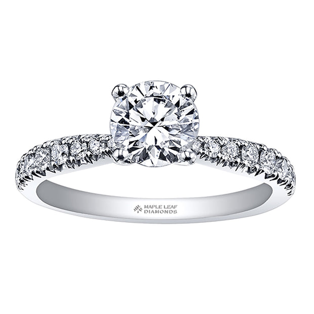 Classic Round Canadian Diamond Engagement Ring