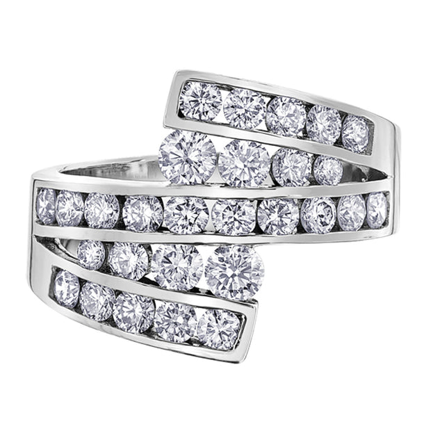 Swirl Style Diamond Ring