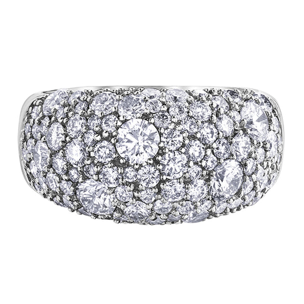 Cluster Style Diamond Band