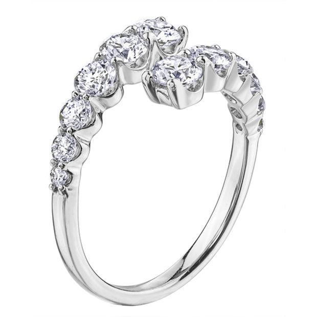 Curled Diamond Ring