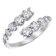Curled Diamond Ring